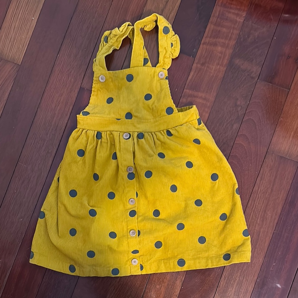 Yellow Polka Dot Kids Dress